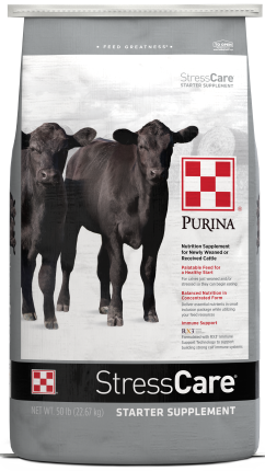 Image of Purina® Stress Care Cattle Starter Supplement front facing
