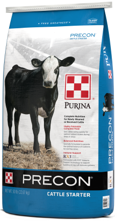 Image of Purina® Precon® Complete feed bag right facing
