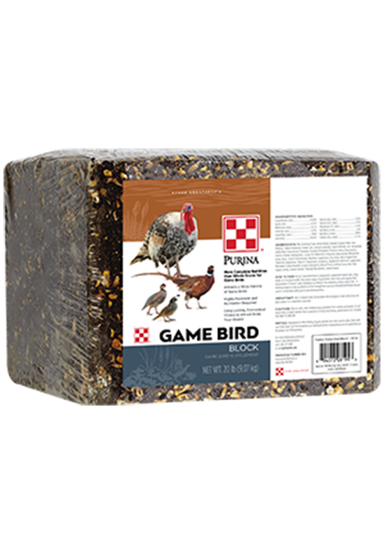 Image of Purina® Premium Game Bird Block game bird feed package
