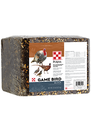 Image of Purina® Premium Game Bird Block game bird feed package