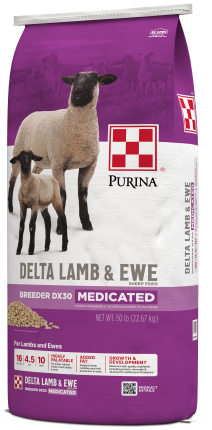 Purina® Delta Lamb & Ewe Breeder package image right facing