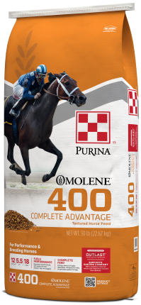 Image of Omolene #400® Complete Advantage horse feed bag right facing