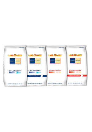 Image of LAND O LAKES® Cow's Match® ColdFront® and WarmFront® feed bags