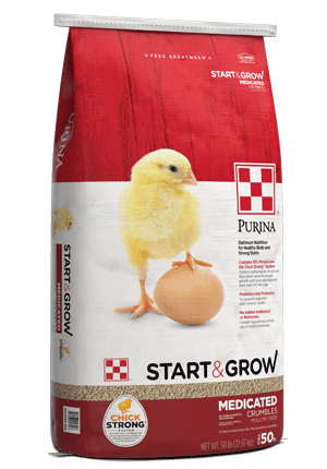 Image of Purina® Start & Grow® Medicated poultry feed bag