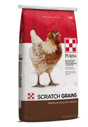 Image of Purina® Scratch Grains poultry feed bag