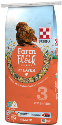 Farm to Flock 18% right view of package