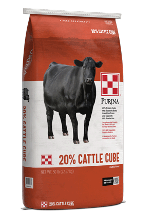 Image of Purina® Hi Energy Cattle Cube feed bag