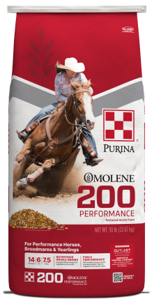 Image of Omolene #200® Performance horse feed bag front facing